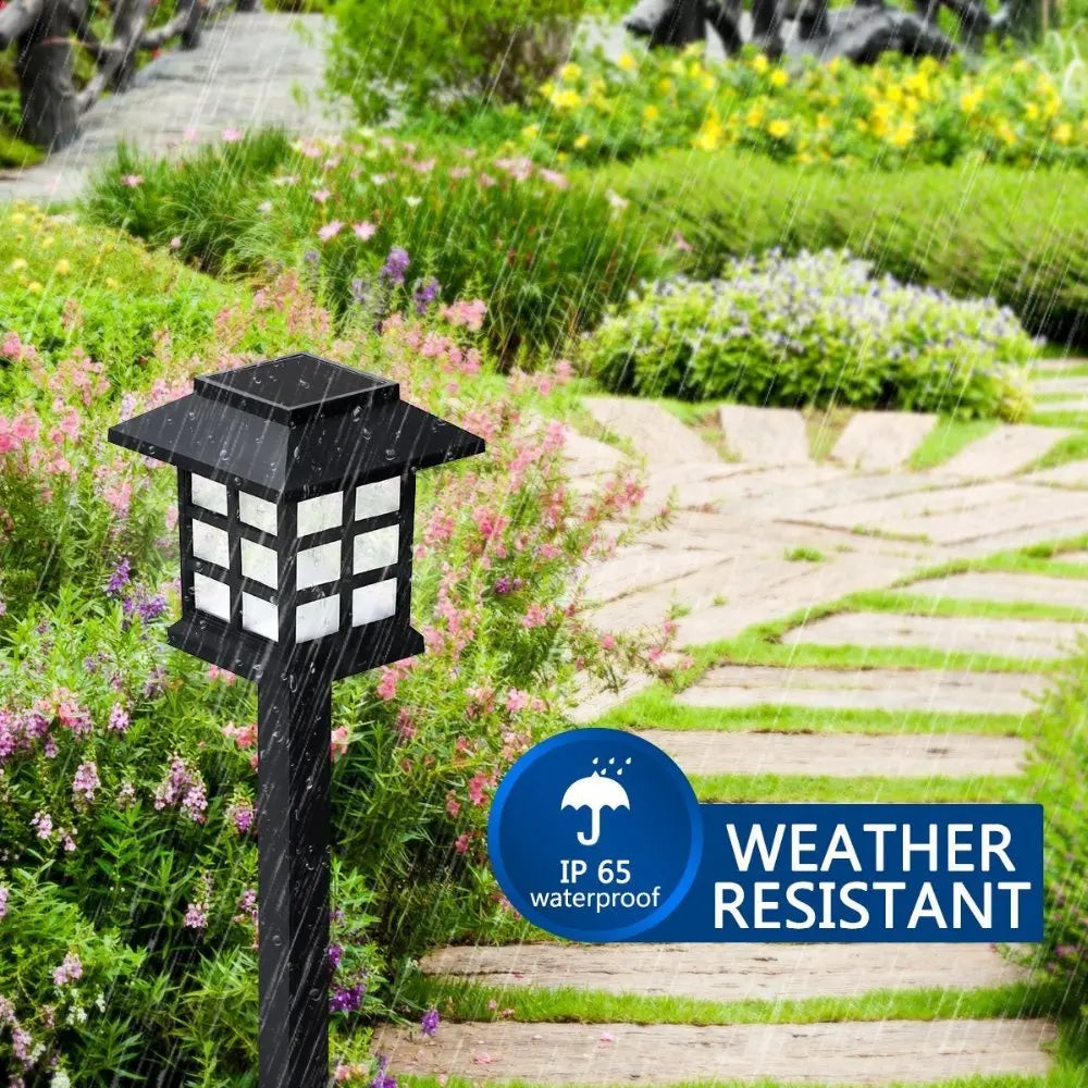 Auntie Glowria Solar Lighting 2/6/8pcs LED Solar Pathway Lights | Waterproof, Eco-friendly | Outdoor Solar Lantern for Garden, Landscape, Yard, Patio, Driveway, Walkway