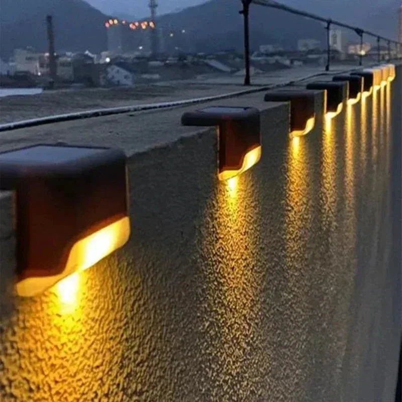 Auntie Glowria Solar Lighting 1/4/8/12 pcs Solar LED Lights | Waterproof, Eco-Friendly | Outdoor Garden Light for Fence, Deck, Stairs, Patio, Walkway Ambient Lighting