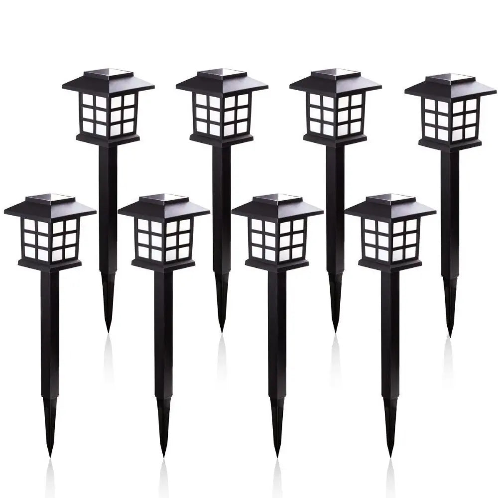 Auntie Glowria Solar Lighting 2/6/8pcs LED Solar Pathway Lights | Waterproof, Eco-friendly | Outdoor Solar Lantern for Garden, Landscape, Yard, Patio, Driveway, Walkway