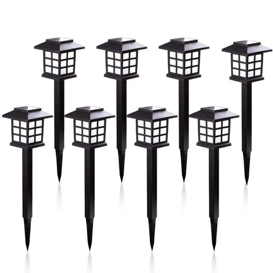 Auntie Glowria Solar Lighting 2/6/8pcs LED Solar Pathway Lights | Waterproof, Eco-friendly | Outdoor Solar Lantern for Garden, Landscape, Yard, Patio, Driveway, Walkway