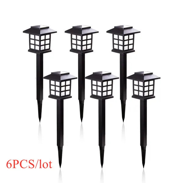 Auntie Glowria Solar Lighting 2/6/8pcs LED Solar Pathway Lights | Waterproof, Eco-friendly | Outdoor Solar Lantern for Garden, Landscape, Yard, Patio, Driveway, Walkway