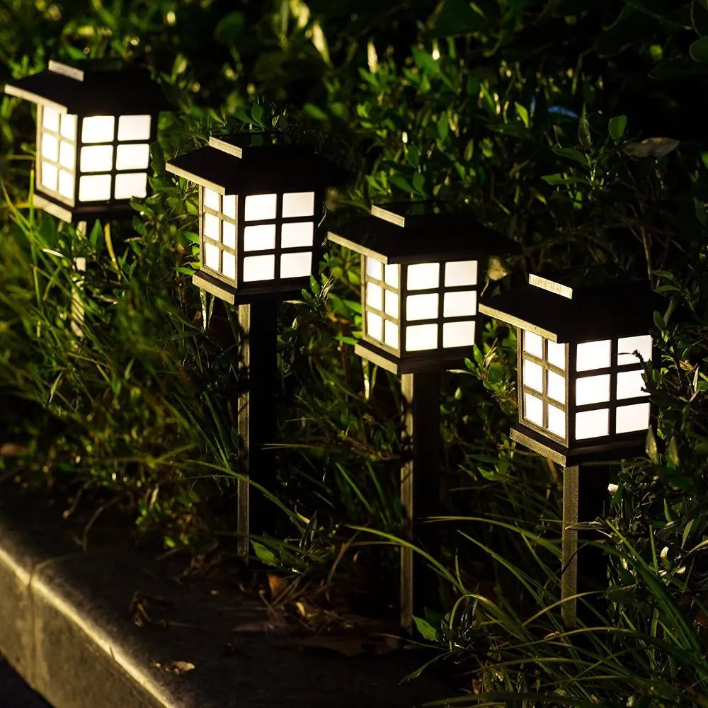 Auntie Glowria Solar Lighting 2/6/8pcs LED Solar Pathway Lights | Waterproof, Eco-friendly | Outdoor Solar Lantern for Garden, Landscape, Yard, Patio, Driveway, Walkway