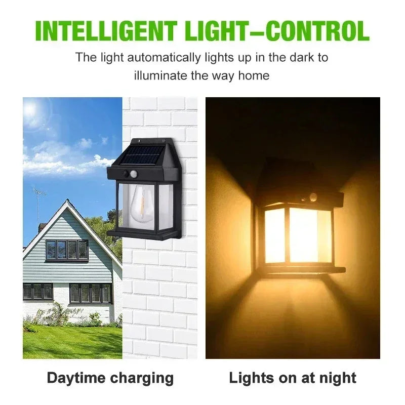 Auntie Glowria Solar Charging LED Induction Wall Lamp | 3 Working Modes | Waterproof & Eco-friendly