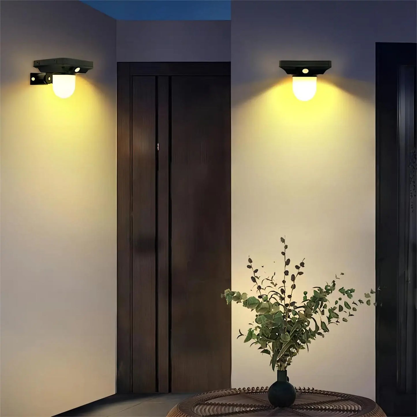 Auntie Glowria Solar Lighting Outdoor Garden Solar Powered Wall Lamp | Waterproof, Motion Sensor | Eco-friendly Pathway Light for Landscape, Yard, Backyard, Lawn