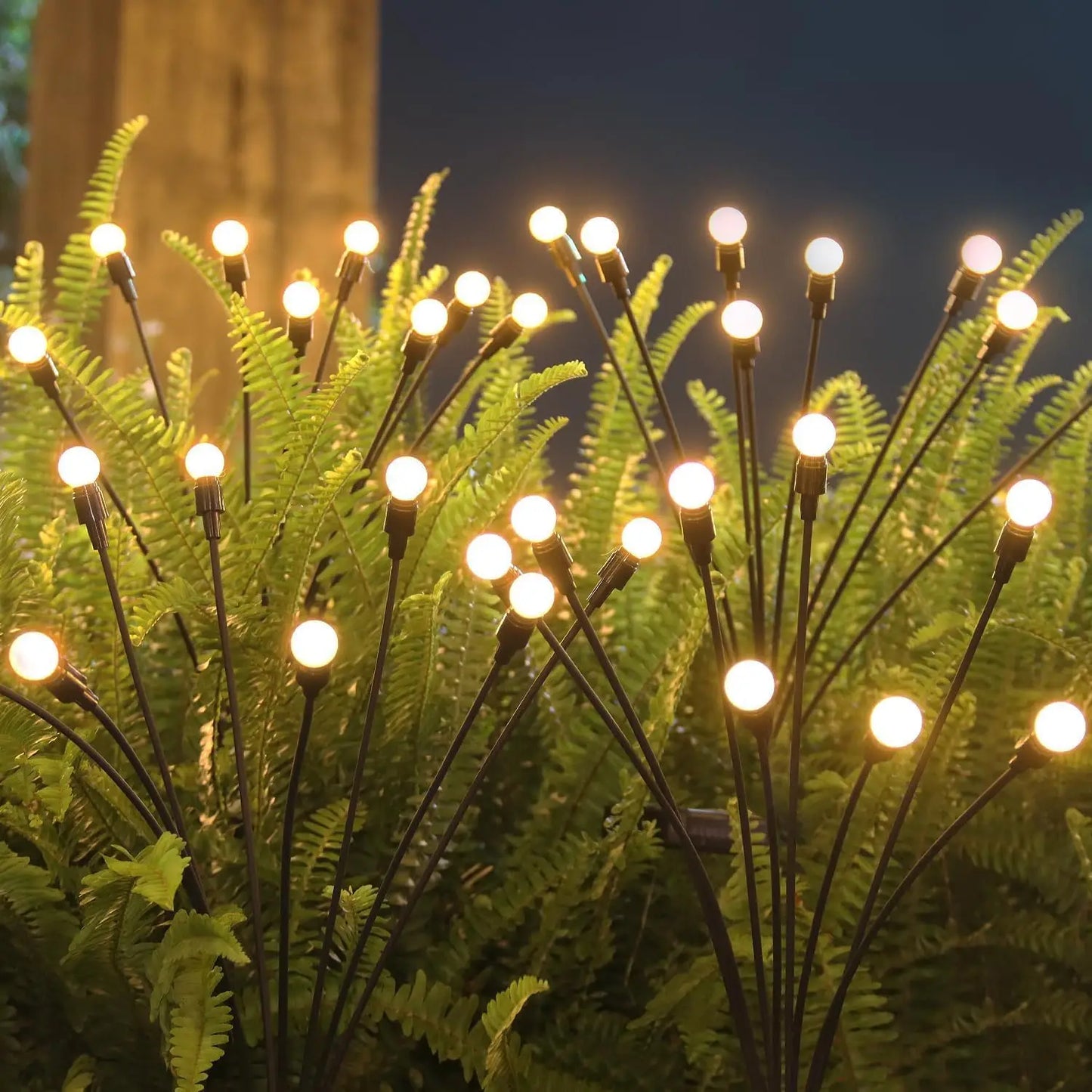 Auntie Glowria Solar Lighting Multi Pack LED Solar Powered Garden Lights | Eco-friendly, Waterproof | Vibrant Swaying Firefly Lights for Patio & Pathway Ambient Decoration