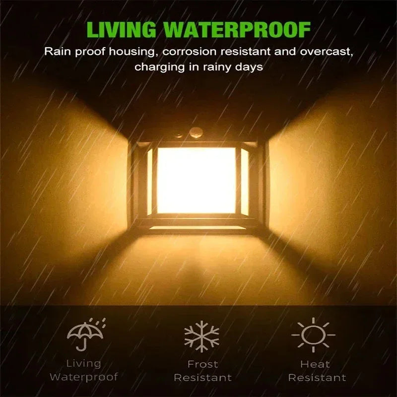 Auntie Glowria Solar Charging LED Induction Wall Lamp | 3 Working Modes | Waterproof & Eco-friendly