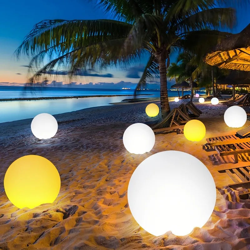 untie Glowria Solar Lighting Waterproof LED Garden Ball Light | USB Charge, Eco-Friendly | Remote Control, 16 Colors for Party, Wedding, Street, Yard, Holiday Decoration