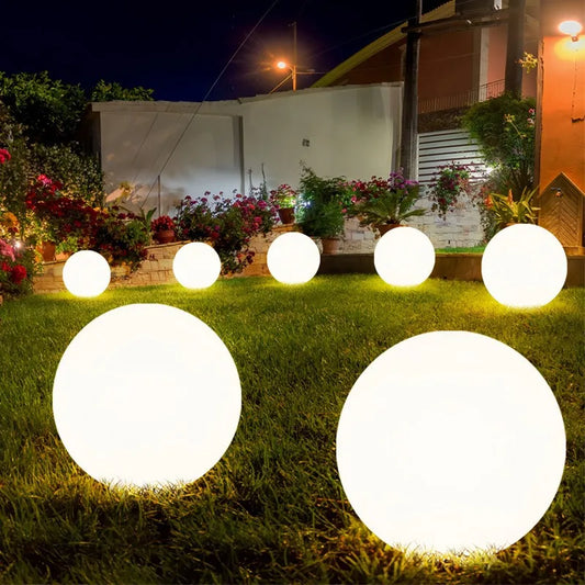 untie Glowria Solar Lighting Waterproof LED Garden Ball Light | USB Charge, Eco-Friendly | Remote Control, 16 Colors for Party, Wedding, Street, Yard, Holiday Decoration
