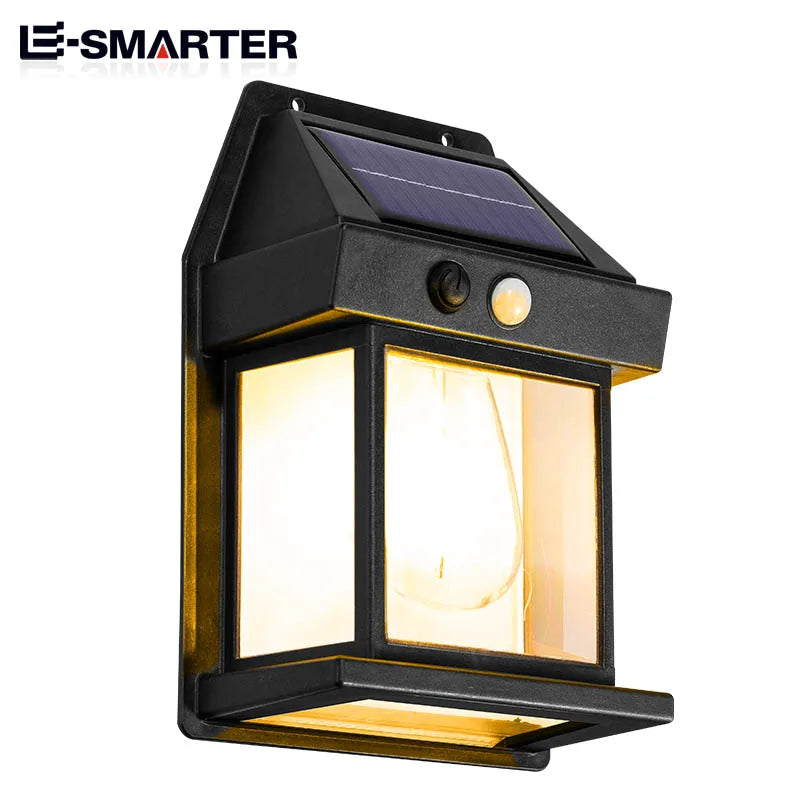Auntie Glowria Solar Lighting Tungsten Night Lamp | Intelligent Motion Sensor | 3 Modes, Waterproof, Eco-friendly for Courtyard & Garden