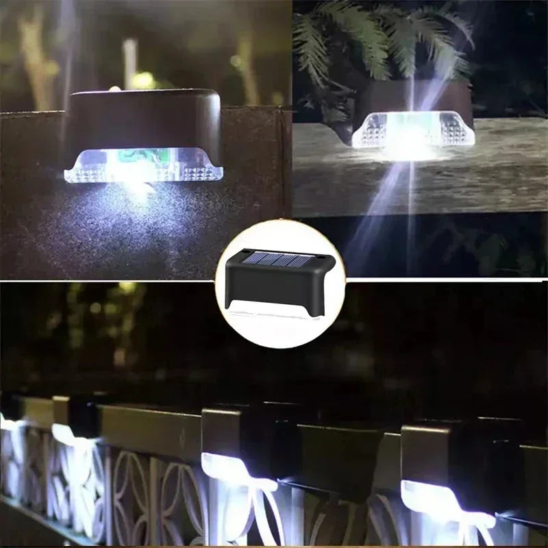 Auntie Glowria Solar Lighting 1/4/8/12 pcs Solar LED Lights | Waterproof, Eco-Friendly | Outdoor Garden Light for Fence, Deck, Stairs, Patio, Walkway Ambient Lighting