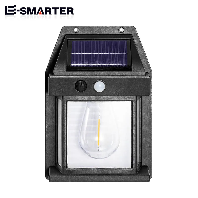Auntie Glowria Solar Lighting Tungsten Night Lamp | Intelligent Motion Sensor | 3 Modes, Waterproof, Eco-friendly for Courtyard & Garden