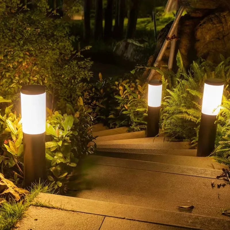 Auntie Glowria Solar Lighting Pathway Lights | Waterproof, Eco-Friendly | Upgraded Walkway, Landscape, Outdoor Driveway Auto On/Off Lights for Yard, Lawn, Patio