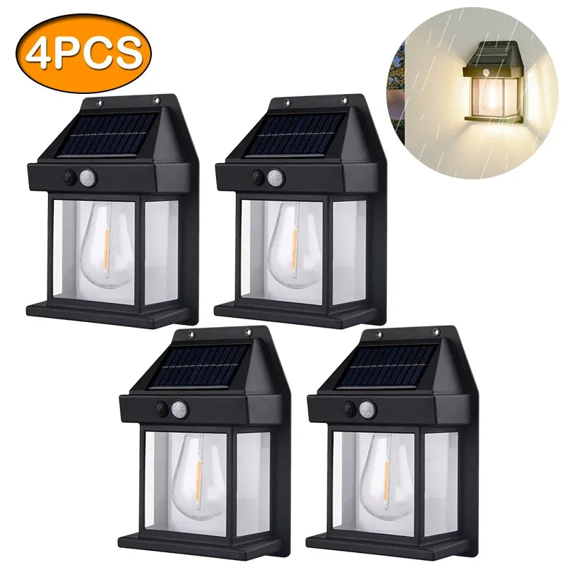 Auntie Glowria Solar Charging LED Induction Wall Lamp | 3 Working Modes | Waterproof & Eco-friendly