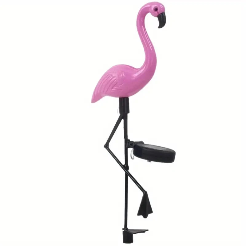 Auntie Glowria Solar Lighting LED Pink Flamingo Garden Decor | Eco-friendly, Waterproof | Outdoor Landscape Lights for Patio, Walkway, Pathway