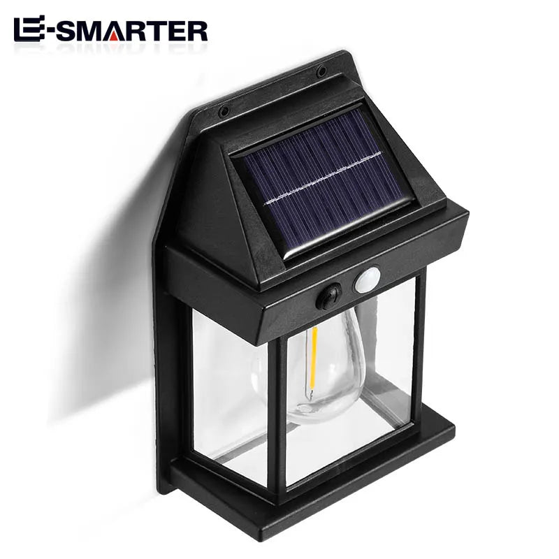 Auntie Glowria Solar Lighting Tungsten Night Lamp | Intelligent Motion Sensor | 3 Modes, Waterproof, Eco-friendly for Courtyard & Garden