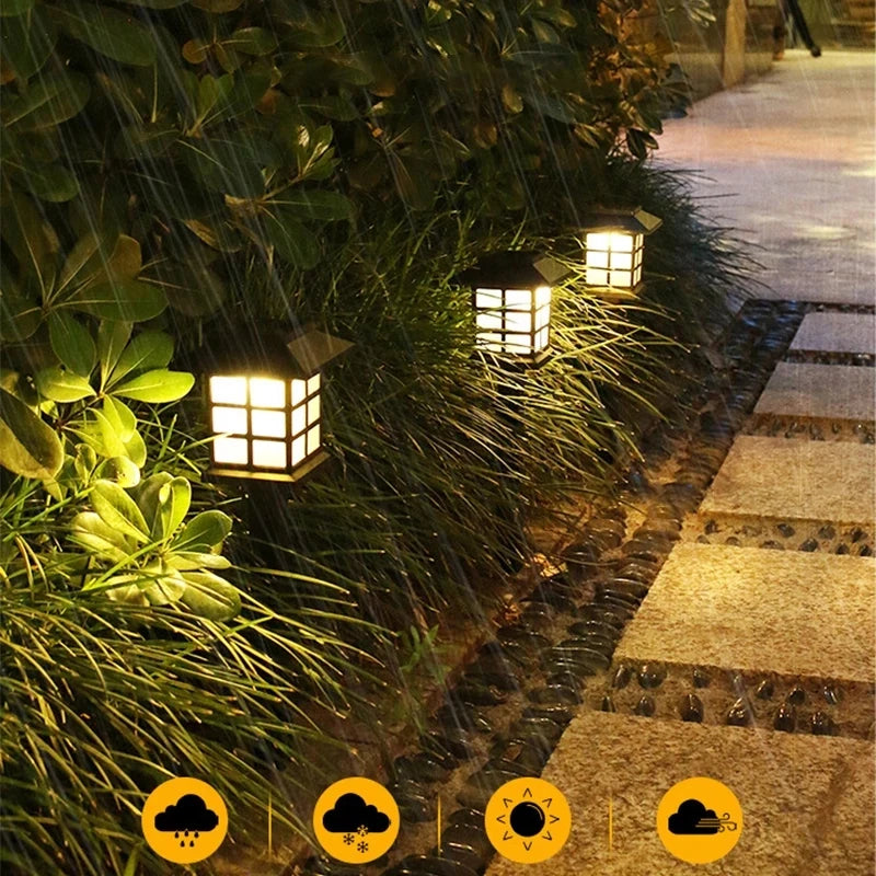 Auntie Glowria Solar Lighting 2 Pack Solar Pathway Light | Waterproof, Eco-friendly | Outdoor Solar Lamp for Garden, Yard & Patio